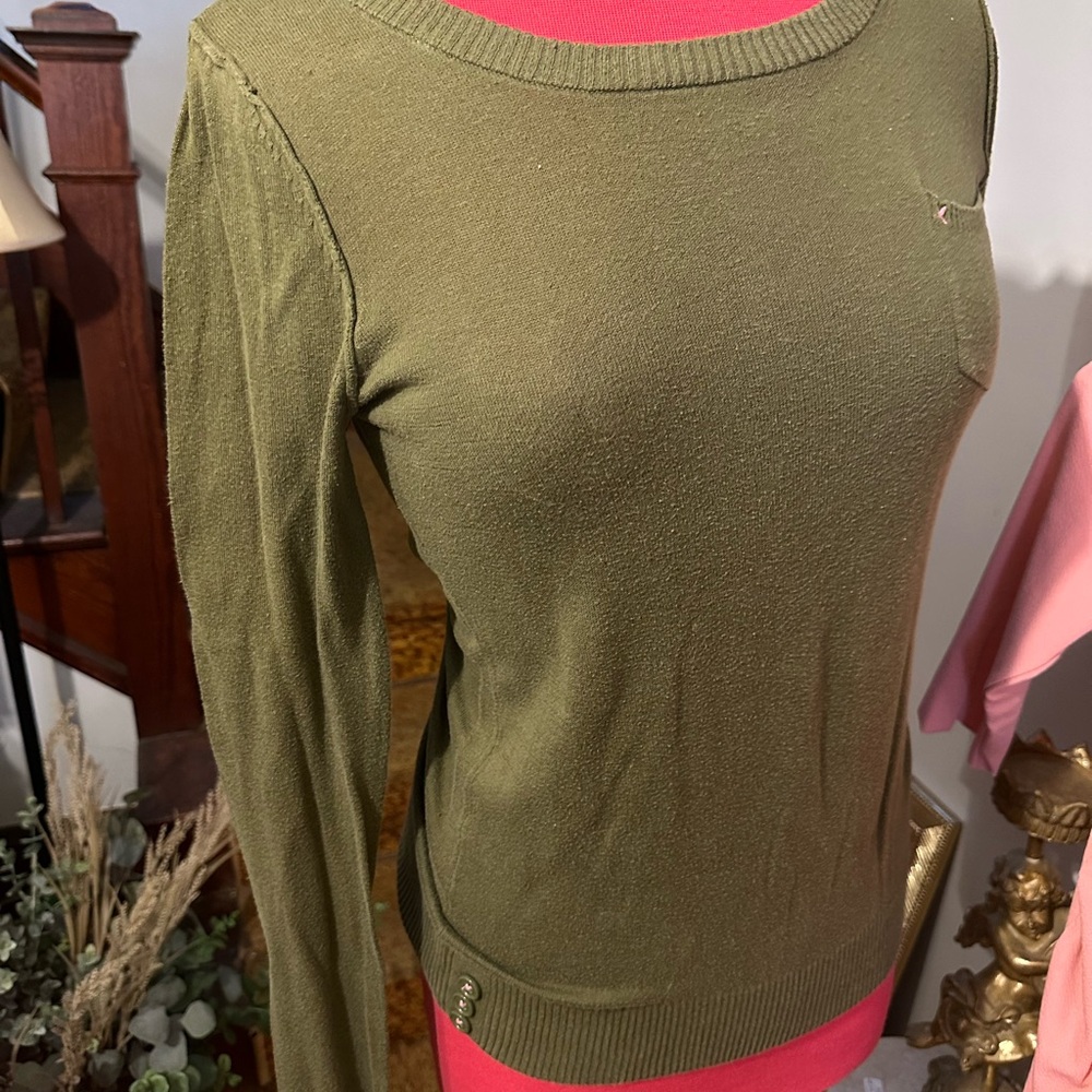 Olive Green Women's Sweater/Medium